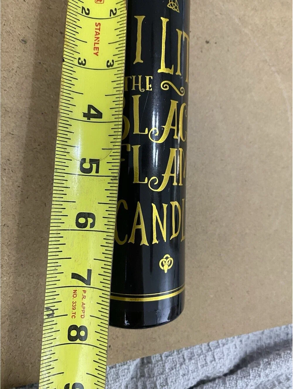 Hocus Pocus I Lit The Black Candle Halloween Decor Candle Unlit Minor Wax Damage